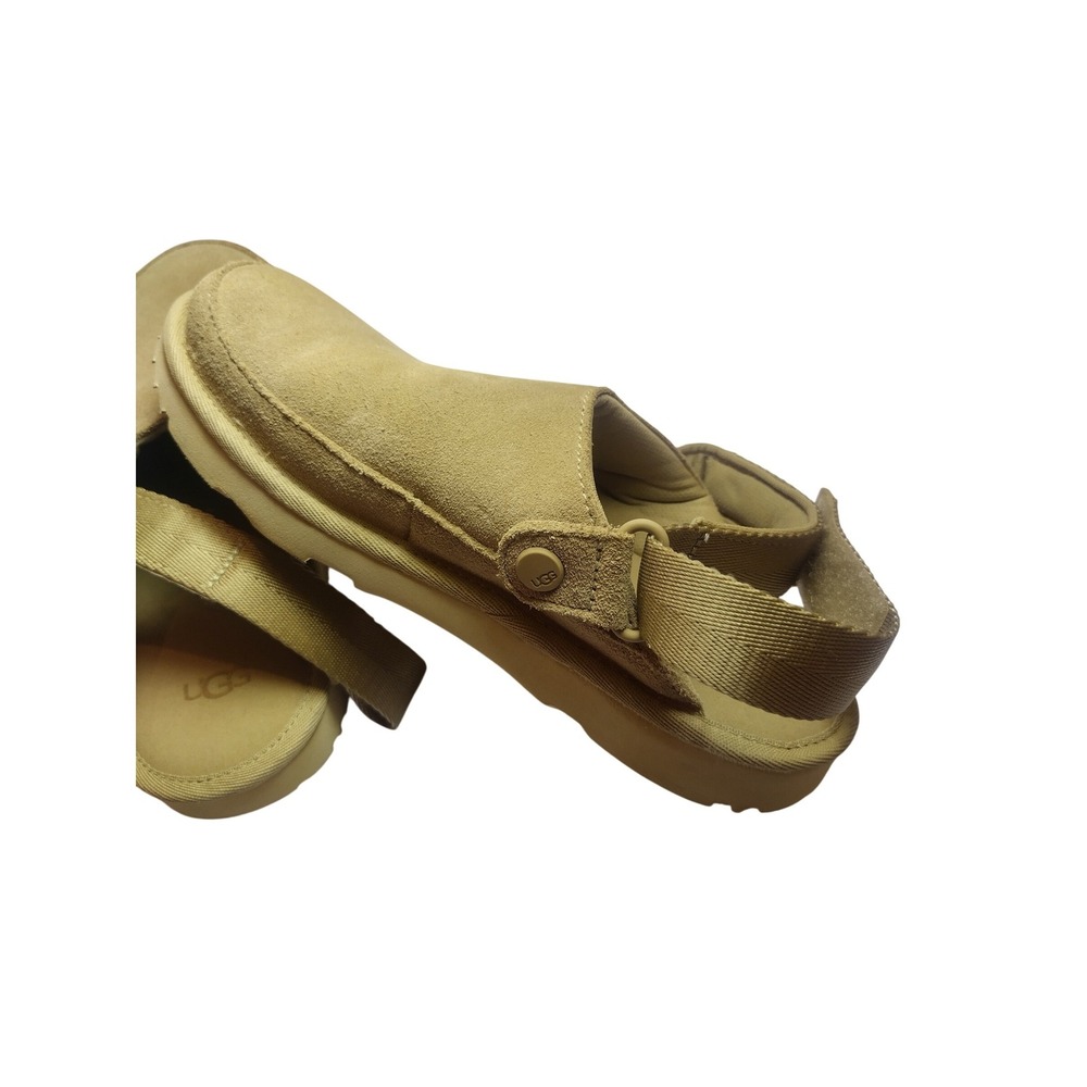 UGG GoldenCoast Clog Mustard Seed Tan Suede Adjustable Strap Sandals Size 4 - Picture 6 of 10